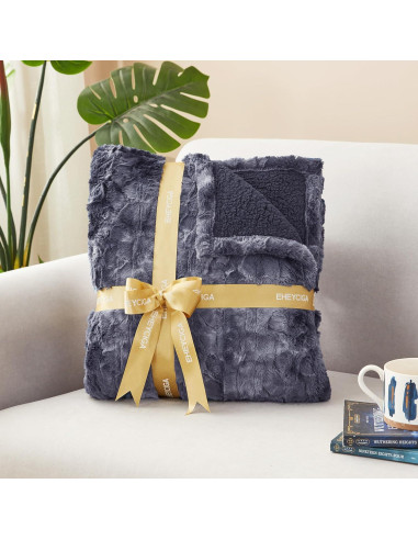 Manta Térmica Eléctrica EHEYCIGA 127x152cm Gris Sherpa