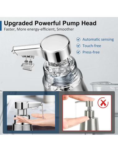 Dispensador Automático de Jabón Blancel 450ml Acero Inoxidable