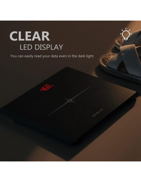 Balanza Digital NUTRI FIT para Peso Corporal 150 kg LED Balanza Digital NUTRI FIT para Peso Corporal 150 kg LED