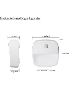 Luz Nocturna con Sensor de Movimiento CONSSS Y08 Doble Color 2