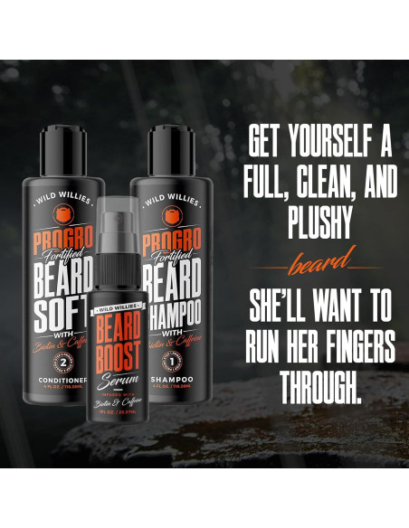 Kit Cuidado Barba Wild Willies - Champú y Acondicionador 4 Oz