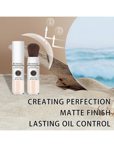 Polvo Fijador Solar SPF 35 Meilury - Mineral Translúcido 45g Polvo Fijador Solar SPF 35 Meilury - Mineral Translúcido 45g