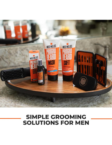 Kit Cuidado Barba Wild Willies - Champú y Acondicionador 4 Oz