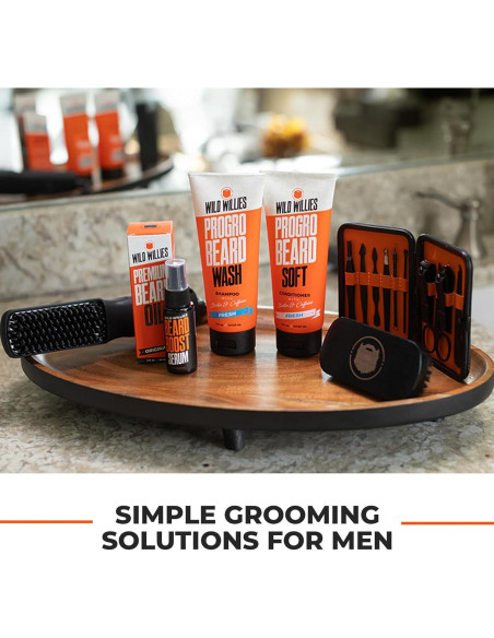 Kit Cuidado Barba Wild Willies - Champú y Acondicionador 4 Oz