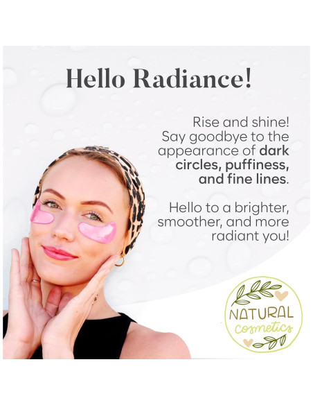 Parches para Ojos Bloomora - 30 Pares Hidratantes y Antienvejecimiento