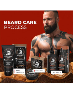 Kit de Barba Bossman Essentials - Acondicionador, Gel y Balsamo 2