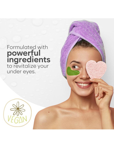 Parches para Ojos Bloomora - 30 Pares Hidratantes y Antienvejecimiento