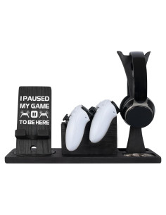 Organizador de Juegos Kaseny con Soporte para Auriculares y Controladores