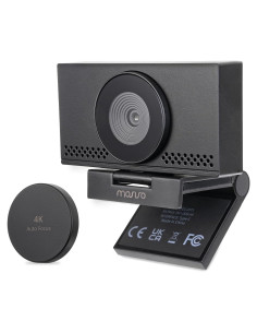 Cámara Web 4K MOSISO con Micrófono y Corrección de Luz