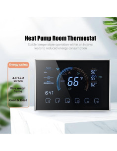 Termostato WiFi Inteligente Caslant 220V Programable 7 Días 2