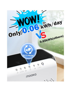 Purificador de aire HEPA MOOKA M200L para hogar hasta 204 m 2