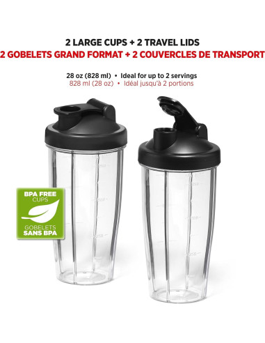 Licuadora Personal Starfrit 300W - 2 Tazas 828ml - 3 Velocidades