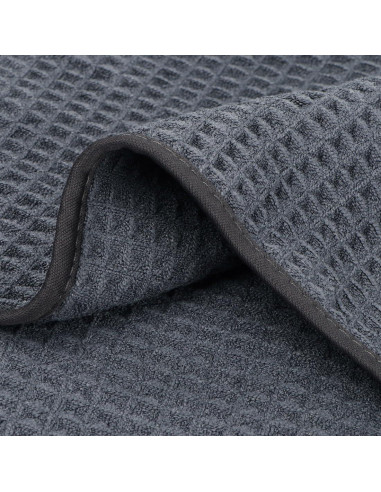 Juego de Toallas de Baño HOMEXCEL 4 Piezas Microfibra Gris 68x137 cm