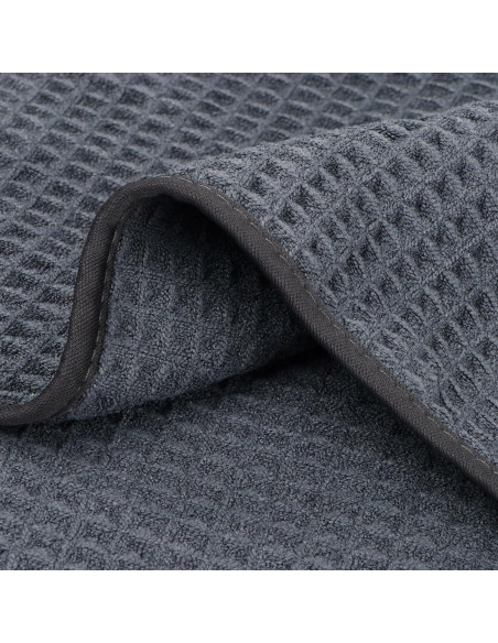 Juego de Toallas de Baño HOMEXCEL 4 Piezas Microfibra Gris 68x137 cm