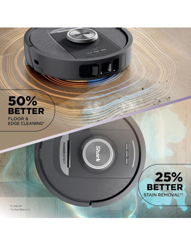 Aspiradora y trapeador robot Shark PowerDetect 2 en 1, autovaciado