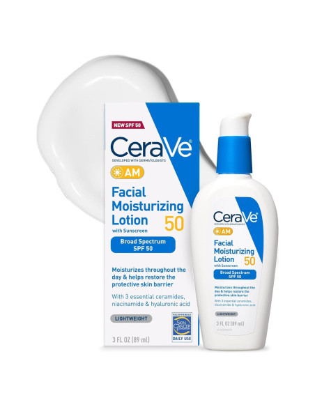 CeraVe Loción Hidratante Facial AM SPF 50 85g - No Graso