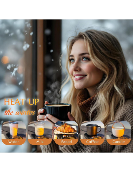 Calentador de Tazas Ljusved M356 con Taza Incluida 5 Temperaturas