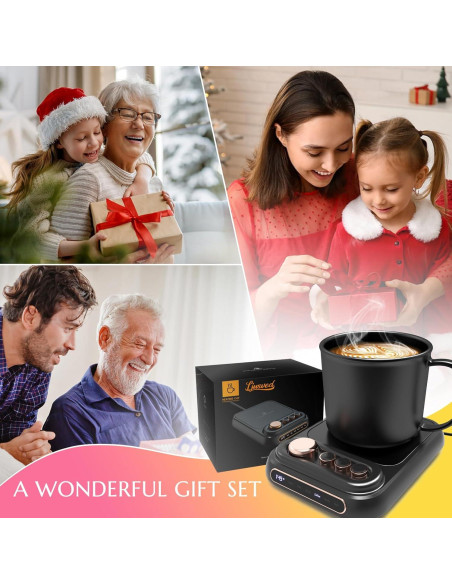 Calentador de Tazas Ljusved M356 con Taza Incluida 5 Temperaturas