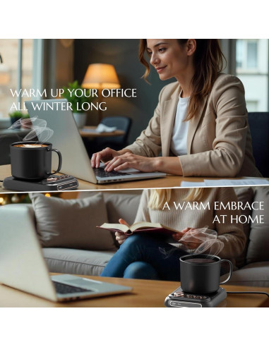 Calentador de Tazas Ljusved M356 con Taza Incluida 5 Temperaturas