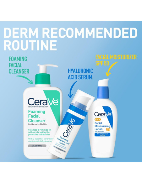 CeraVe Loción Hidratante Facial AM SPF 50 85g - No Graso