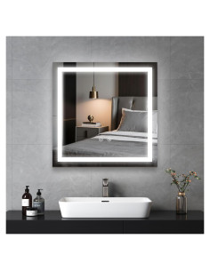Espejo de Baño LED Butylux 61x61 cm Anti-vaho Táctil
