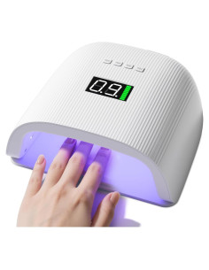 Lámpara UV LED Meremit 72W Recargable para Uñas con Sensor