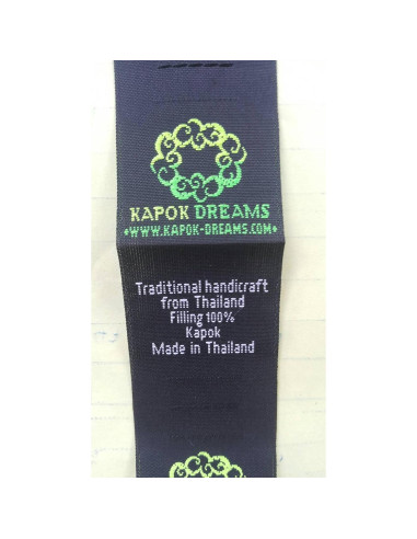 Cojín Redondo de Meditación Zafu GABUR 100% Kapok Azul