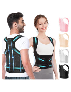 Corrector de Postura Fit Geno Unisex Mediano Ajustable Alivio Dolor