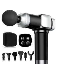 Pistola de Masaje CAMEFER Eléctrica 30 Velocidades 6 Accesorios