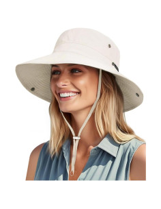 Sombrero de sol FURTALK para mujer UPF 50+ con coleta