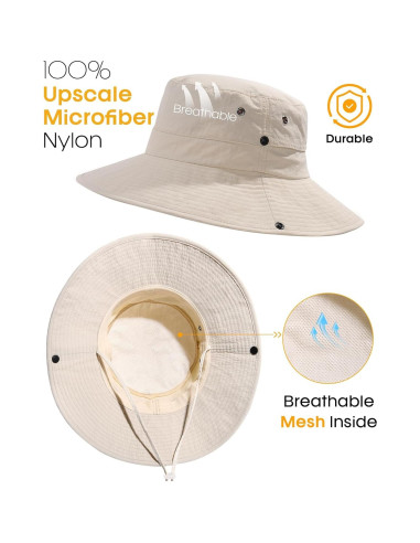 Sombrero de sol FURTALK para mujer UPF 50+ con coleta