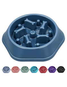 Cuenco Antiahogo para Perros UPSKY 22.86cm Azul Alimentación Lenta