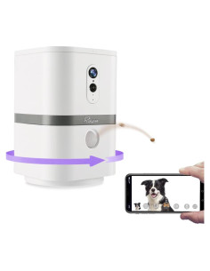 Cámara para mascotas SKYMEE Petalk AI II 1080p HD con dispensador