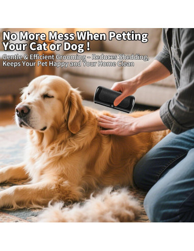 Cepillo Deshedding WVMOUJQ para Perros y Gatos - Elimina Pelo Suelto