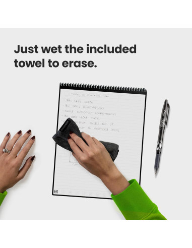 Bloc de Notas Inteligente Rocketbook Flip 15.24x22.35 cm Negro