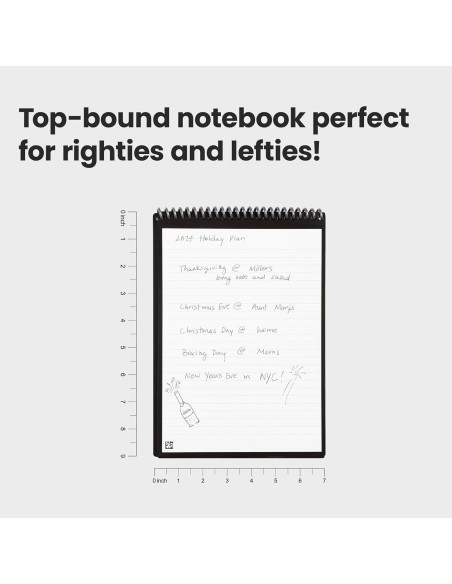 Bloc de Notas Inteligente Rocketbook Flip 15.24x22.35 cm Negro