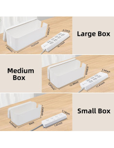 Caja Organizadora de Cables YaeCCC - Juego de 3 Tamaños 2