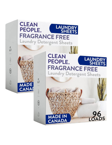 Hojas de detergente para ropa The Clean People 192 unidades