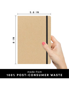 Cuaderno Reciclado PAPERAGE Tapa Dura 160 Páginas 14.2x20.3cm 2