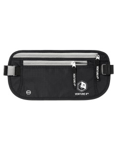 Cinturón de Dinero VENTURE 4TH con Bloqueo RFID - Negro