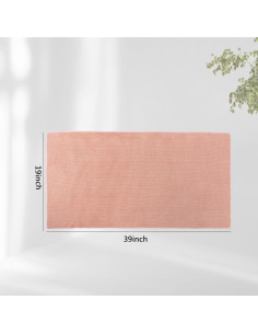 Toalla de Microfibra para Cabello Raíz de Loto Rosa 50x100cm 2
