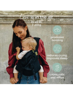 Portabebés Boba Air Ultra-Ligero Negro 0.41 kg 15-20 kg 2