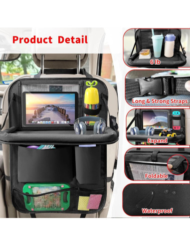 Organizador de Asiento Trasero Etre Jeune 2 Paquete Negro