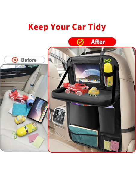 Organizador de Asiento Trasero Etre Jeune 2 Paquete Negro Organizador de Asiento Trasero Etre Jeune 2 Paquete Negro