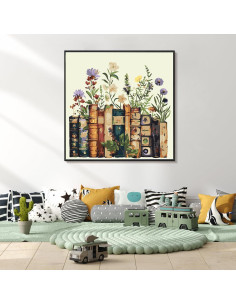 Kit de Pintura por Números Enmarcado Yezavesu 25.4x25.4 cm 2