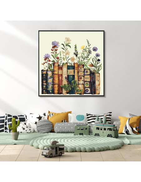 Kit de Pintura por Números Enmarcado Yezavesu 25.4x25.4 cm