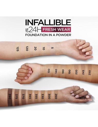 Base en Polvo L'Oreal Paris Infallible 24H Beige Verdadero 8.8 g