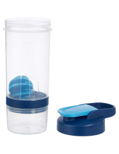 Botella de Mezcla de Proteína Amazon Basics 20 oz Azul 2-Pack 2