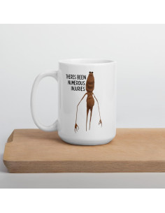 Taza de Cerámica Marcus el Gusano 11oz/15oz Humor Surrealista 2