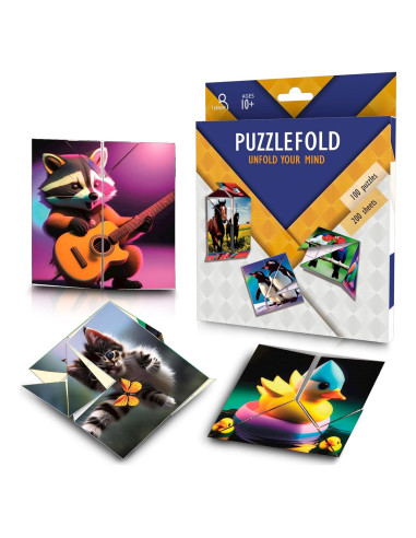 Kit de Rompecabezas de Origami Puzzlefold - 100 Desafíos